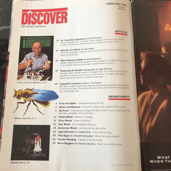 February 1990 Discover (The World of Science) Magazine - Picture 2 of 3